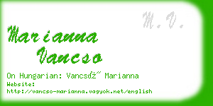 marianna vancso business card